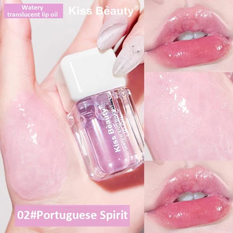 Alisesun lip oil peach bottle—delicate warmth and lasting moisture.
