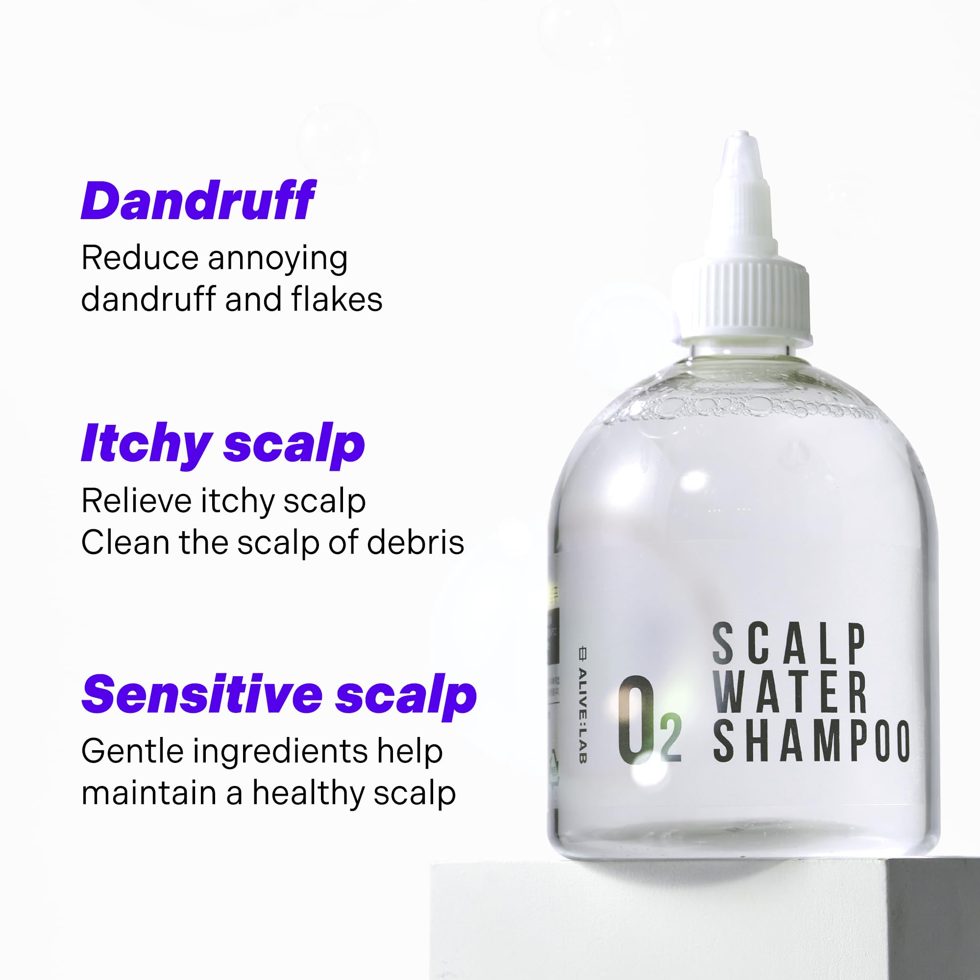 ALIVE:LAB ALIVELAB silicone-free-formula packaging emphasizes clean cleansing without irritants.
