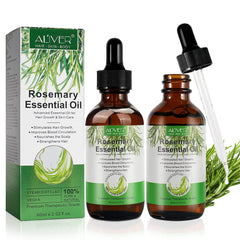ALIVER Pure Natural Rosemary Oil 2-pack bottle-front for scalp care and hair health.