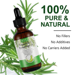 ALIVER Rosemary Oil bottle-closeup highlighting pure ingredients for daily skin care.