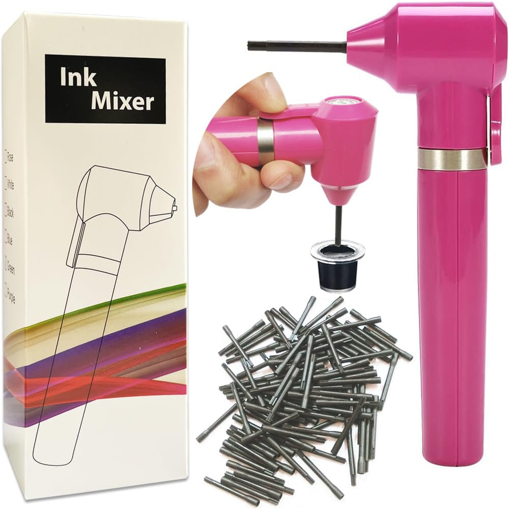 Aliwood tattoo ink mixer front view shows compact, portable design for quick pigment blending.