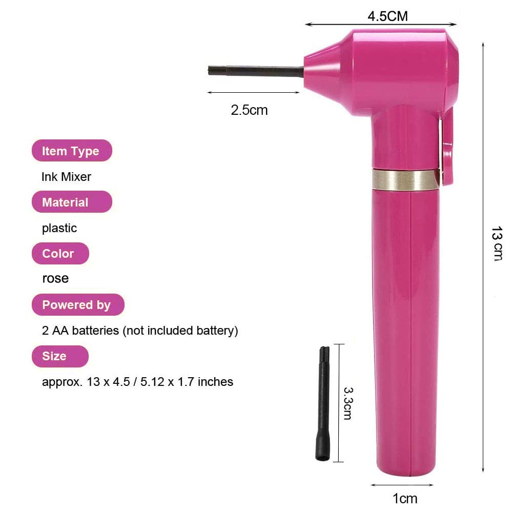 Aliwood tattoo ink mixer side view highlights easy switch operation for efficient workflows.