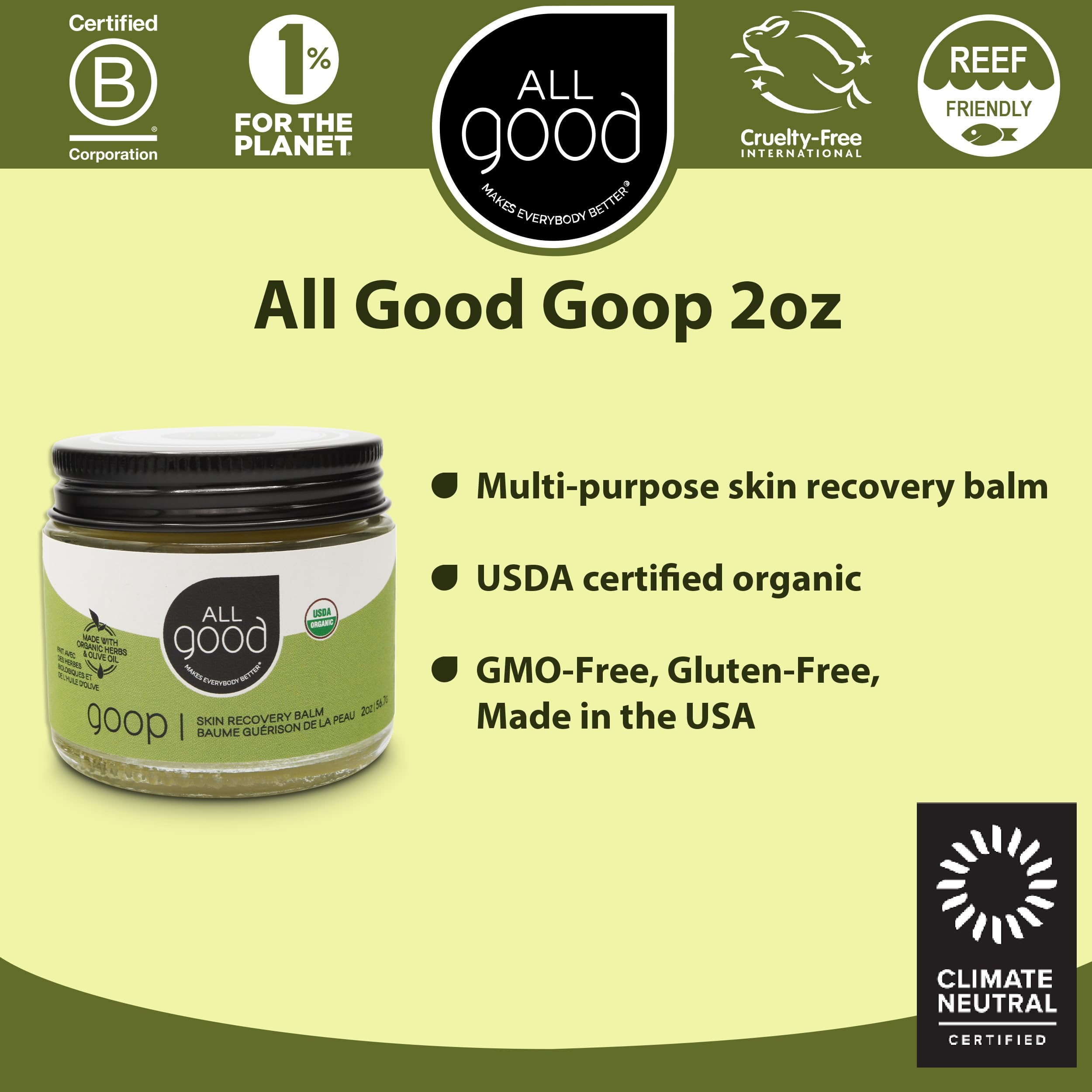All Good Makes Everything Better Goop baby-diaper rash application showcases gentle care for sensitive skin