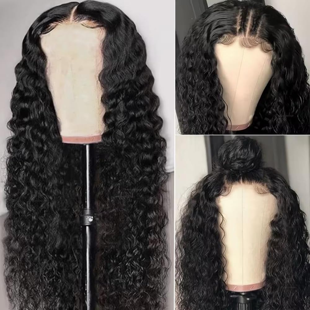 Allboom 24-inch deep wave wig ready to wear with minimal prep.