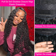 Allboom human hair close-up with bleached knots for natural, seamless look.