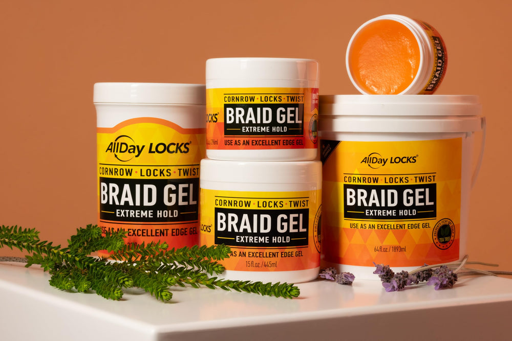 AllDay Locks Braid Gel braids locs twists with glossy, defined shine