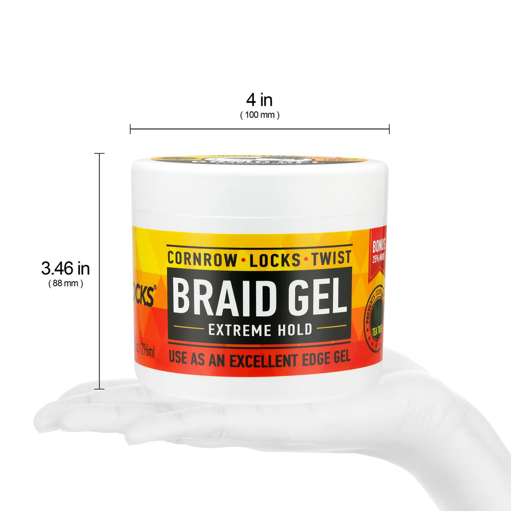 AllDay Locks Braid Gel dryness-relief-scene implies reduced itchiness and flakiness