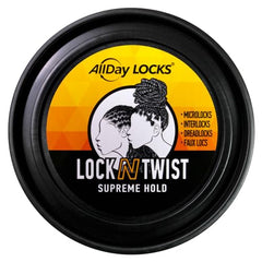 AllDay Locks Lock N Twist dreadlocks application ready for styling and maintenance
