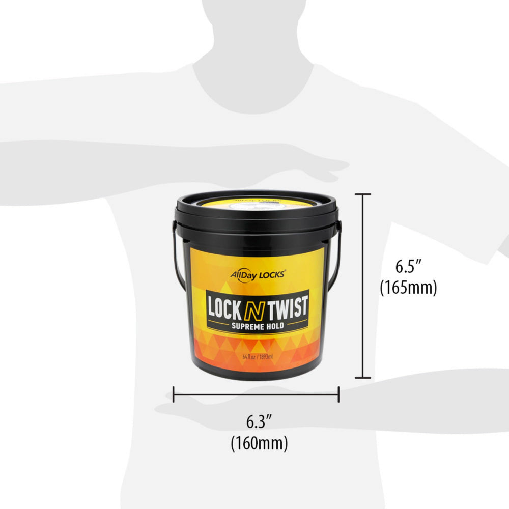 AllDay Locks Lock N Twist formula indicating minimal build-up for frequent use