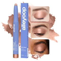 ALLEYOOP 11th Hour waterproof eyeshadow pencil close-up demonstrates smudge-proof formula