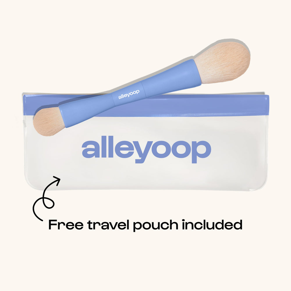 ALLEYOOP Overachiever eyeshadow brush offers smooth color payoff