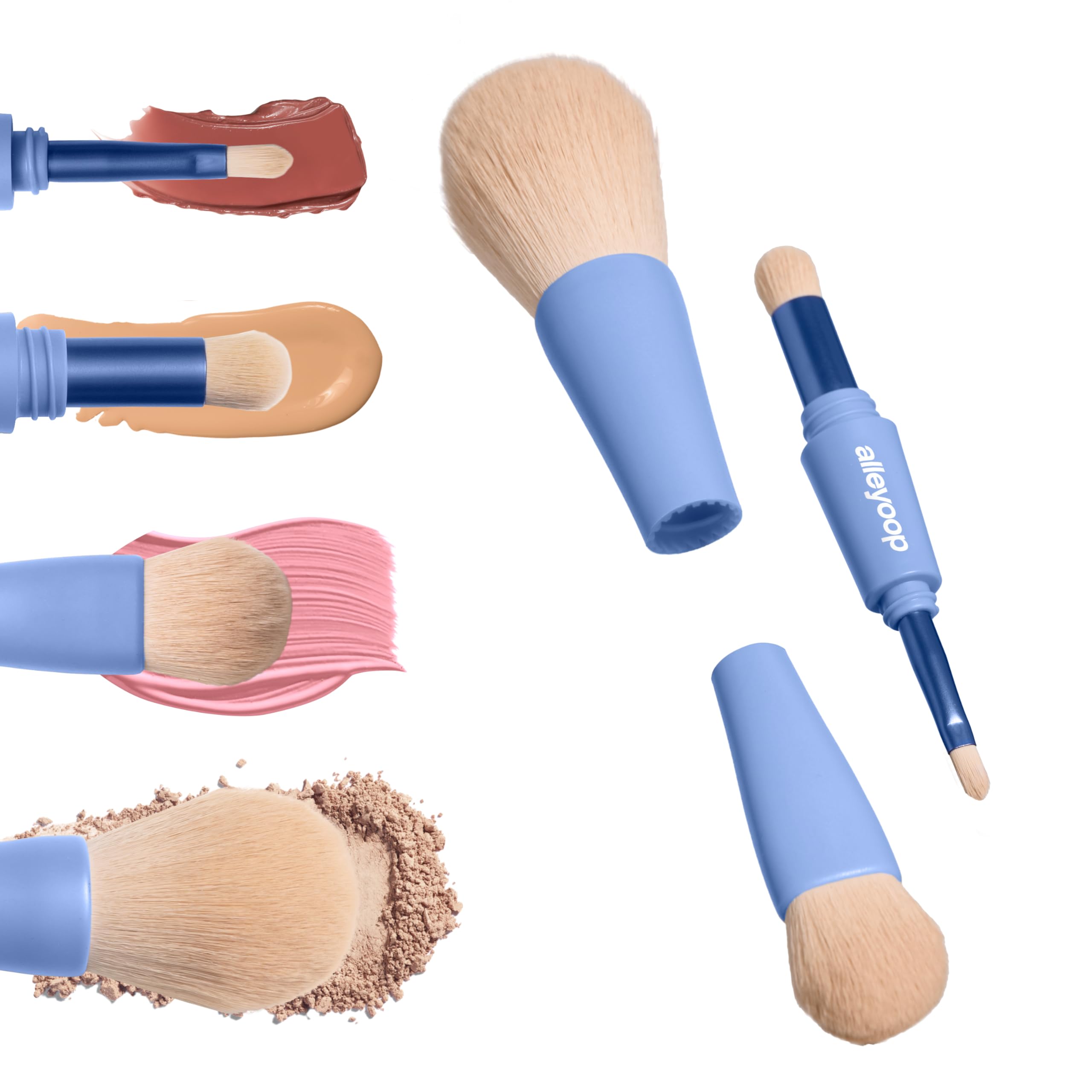 ALLEYOOP Overachiever powder brush for smooth, even coverage on the go