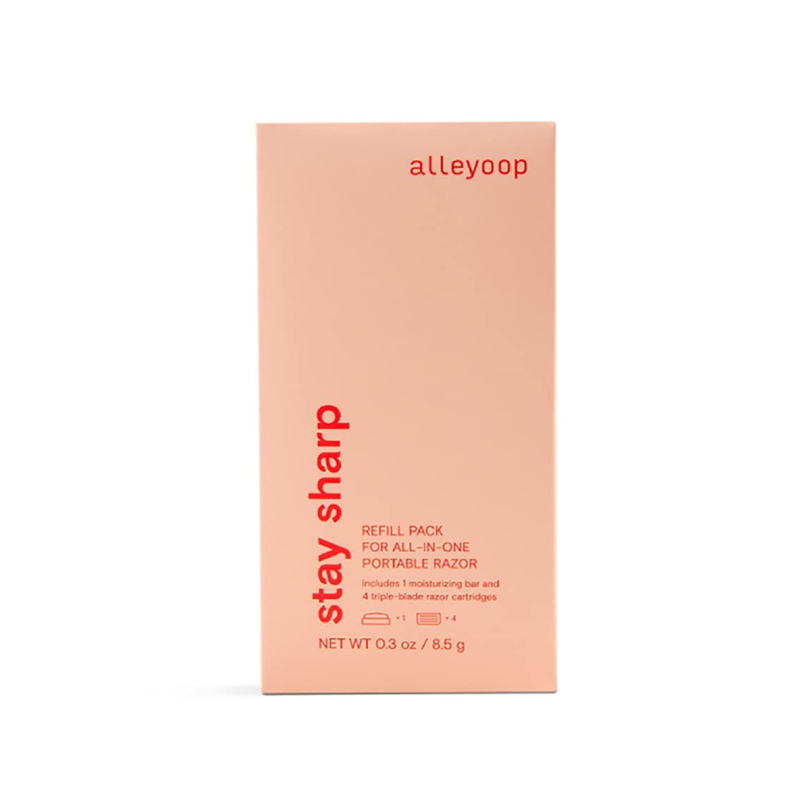 ALLEYOOP Stay Sharp razor is safe for sensitive skin types with gentle design.