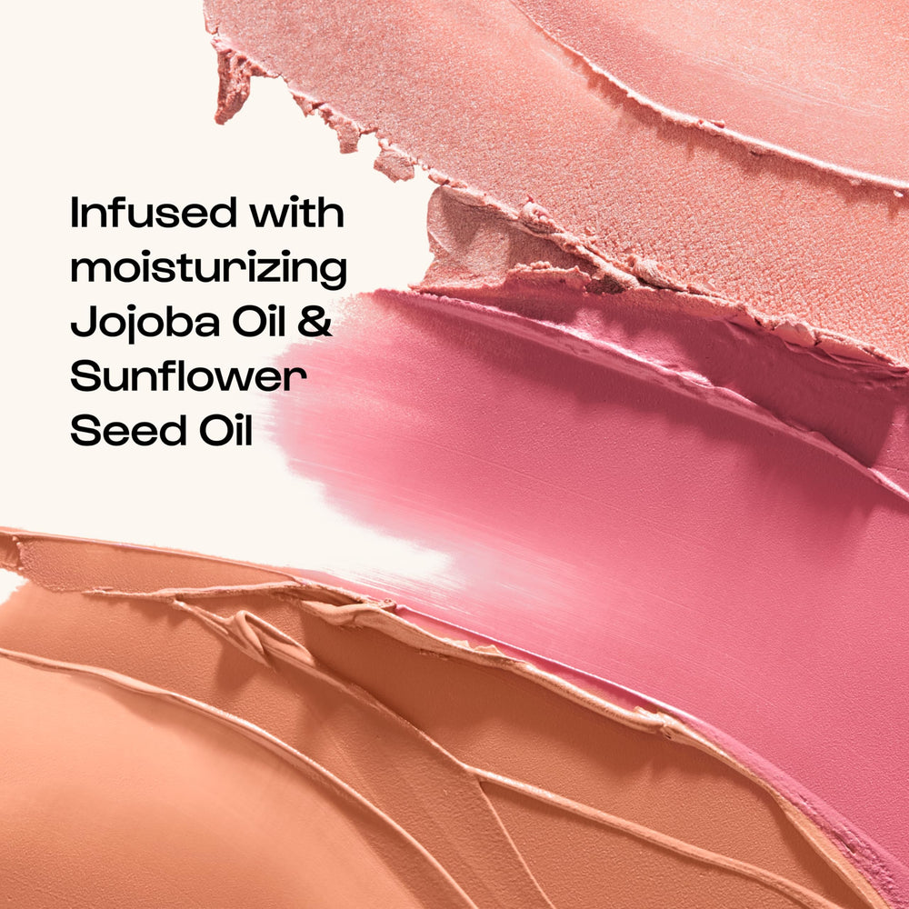 ALLEYOOP Stack The Odds blush-bronzer-highlighter pan displays creamy textures.