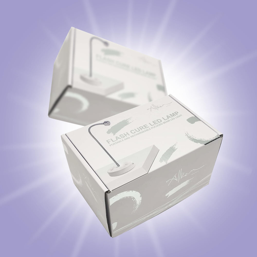 ALLKEM home salon nail lamp in use for gel manicure at home