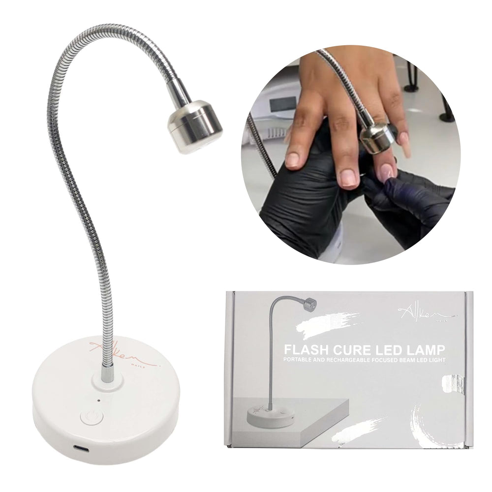 ALLKEM rechargeable nail lamp with USB charging for on-the-go manicures
