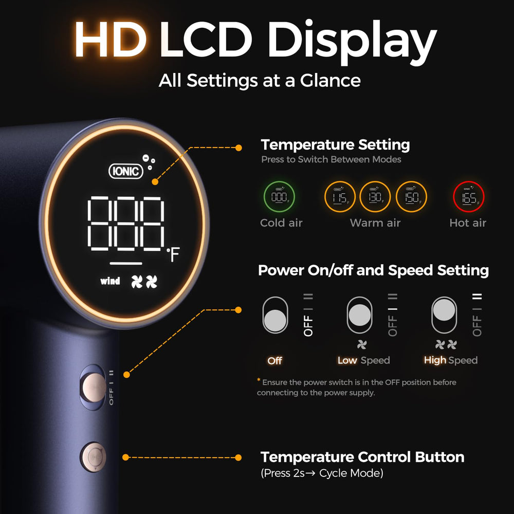 Alloom High-Speed Hair Dryer Pro in-use shot showcases fast drying at home
