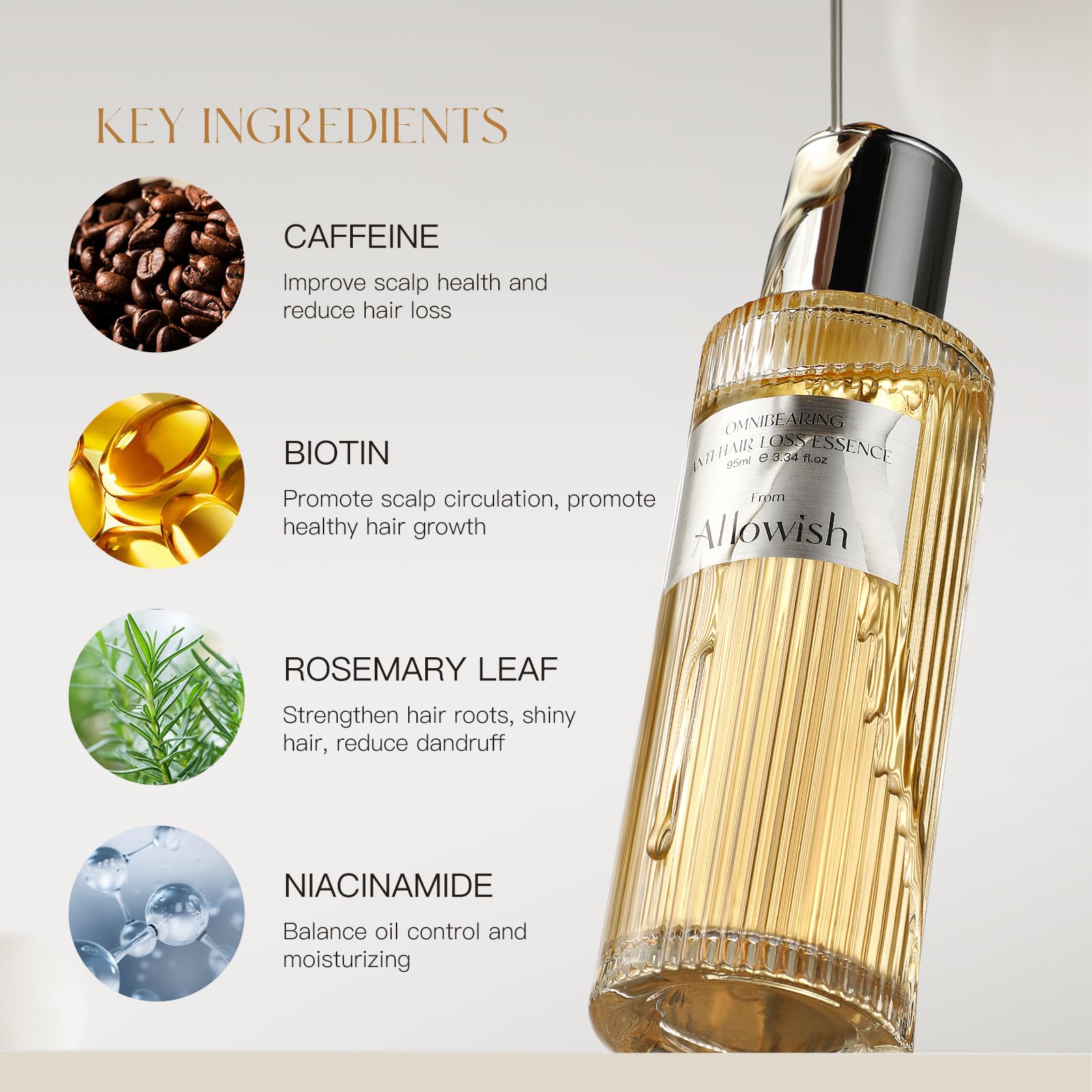 ALLOWISH Daily-use routine shown for morning and night application
