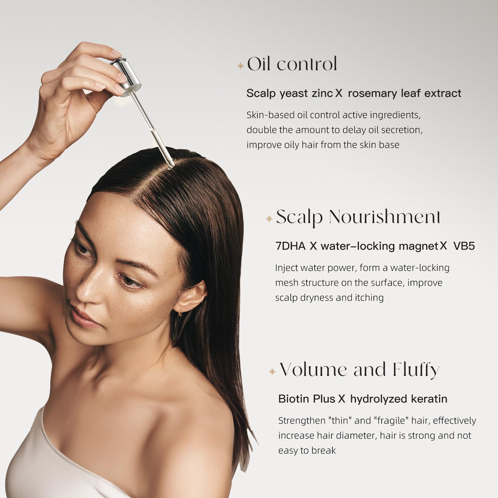 ALLOWISH Serum leaves a glossy, healthy look after daily use