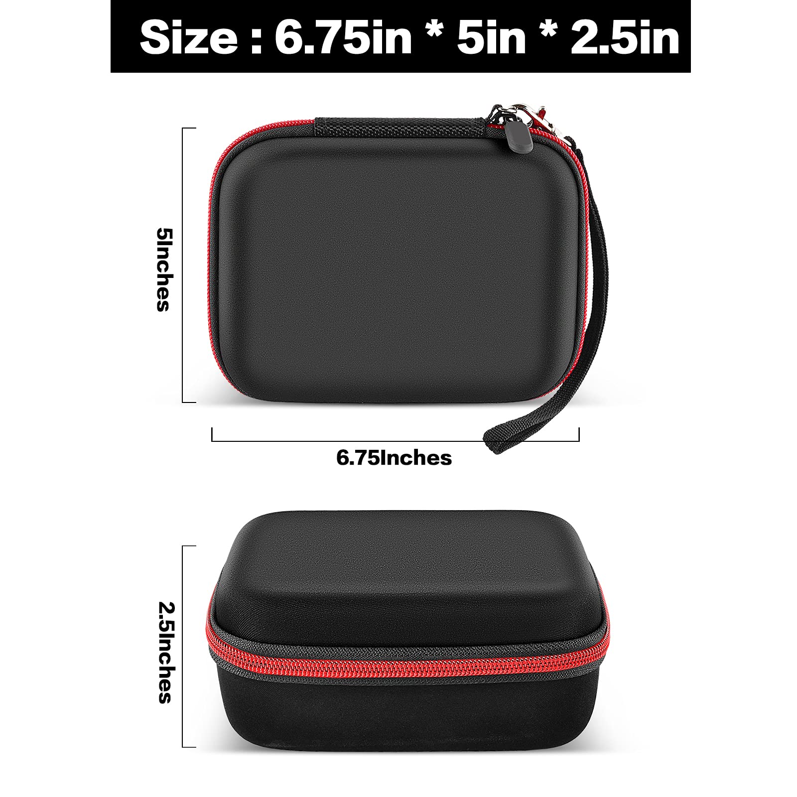 ALLPRIMO peanut case zippered pocket keeps attachment combs and oil organized