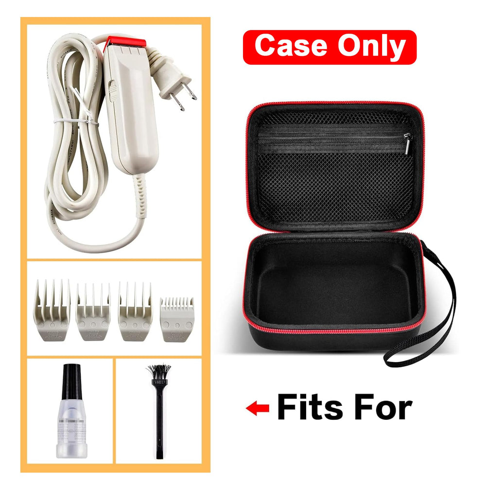 ALLPRIMO peanut case interior pocket keeps accessories organized for quick grooming