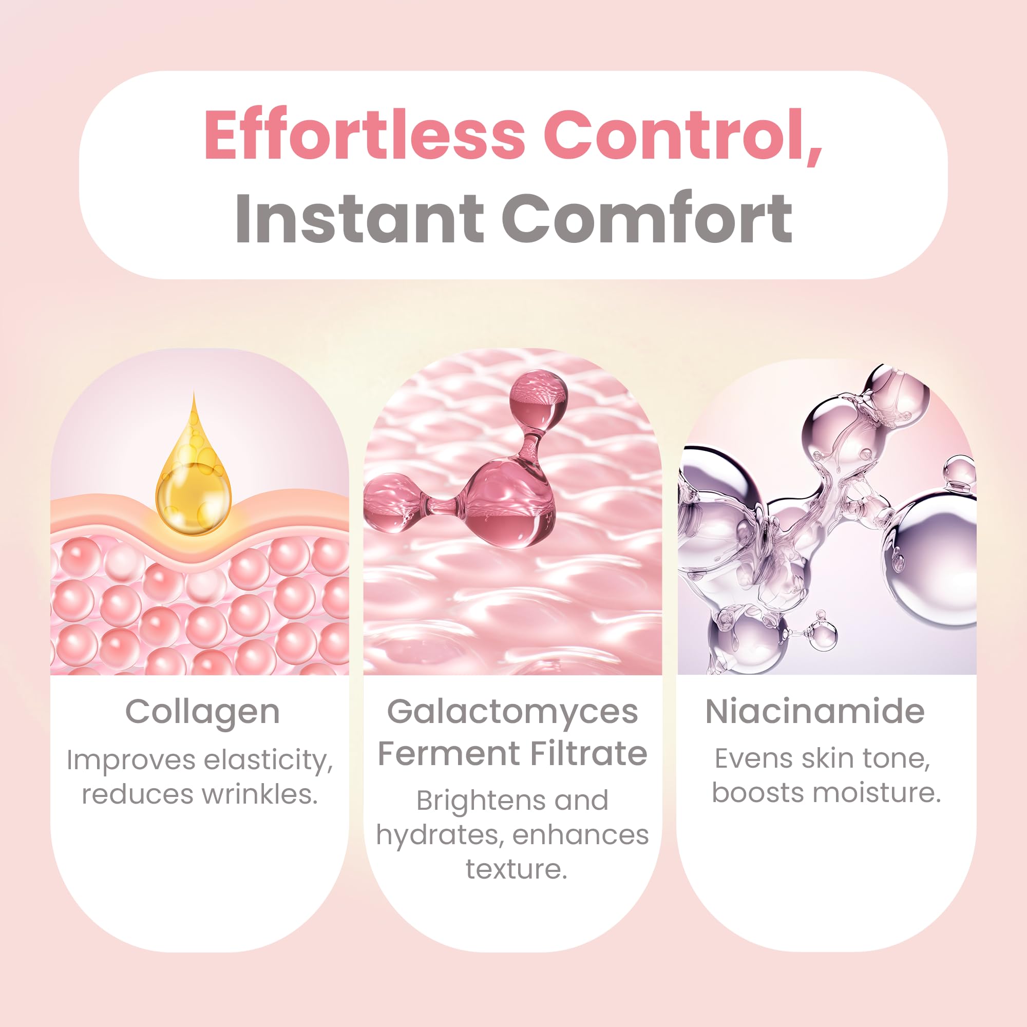 AllSett Health Bio Collagen Face Mask overnight absorption display on skin.