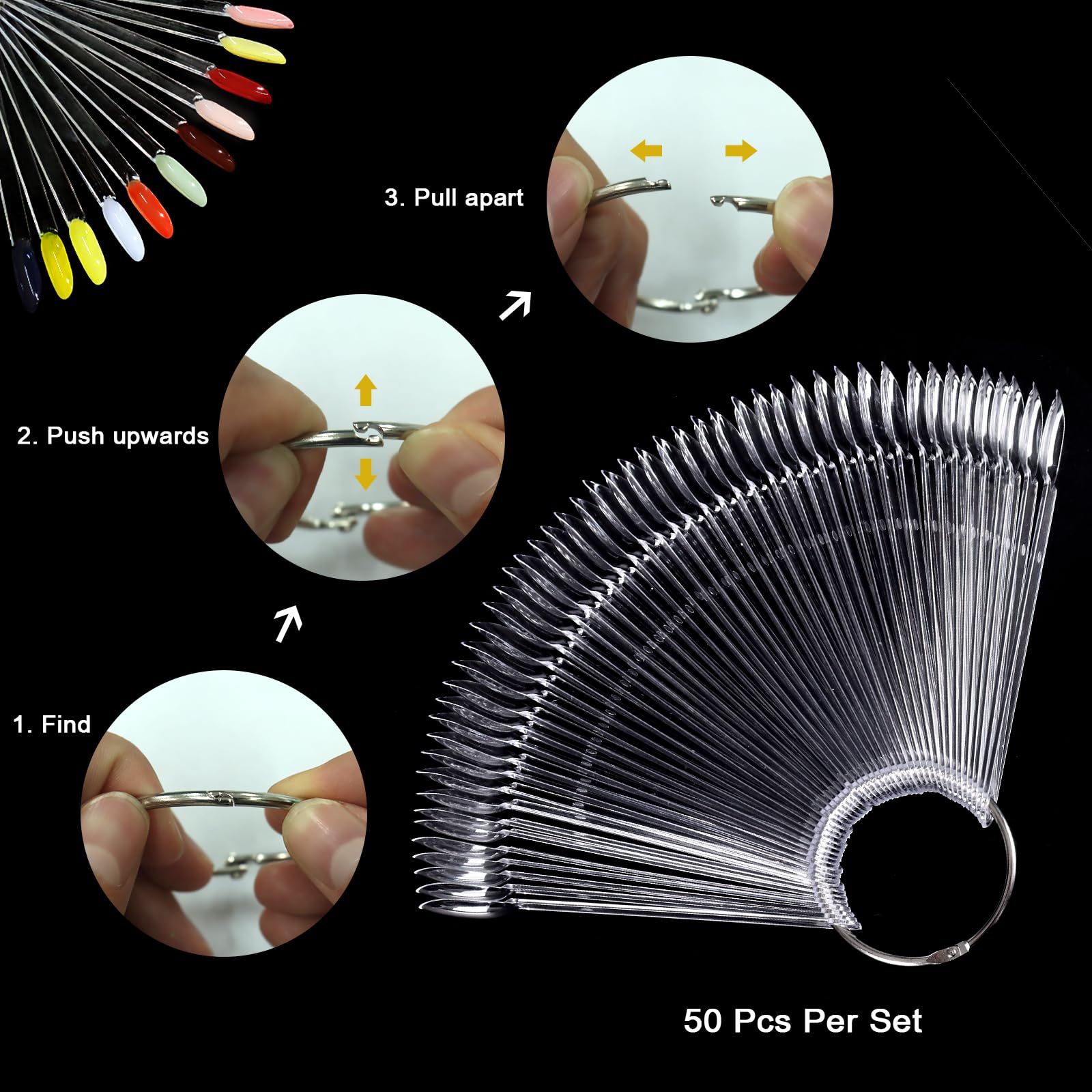 Allstarry swatch kit captures color samples for dip powder or gel displays