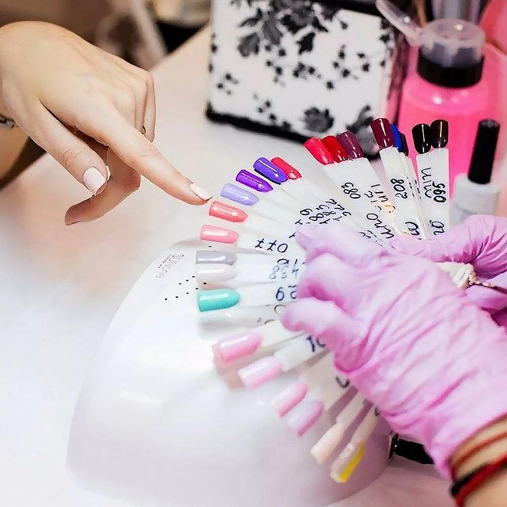 Allstarry nail display tips with glossy surface preserve true pigment