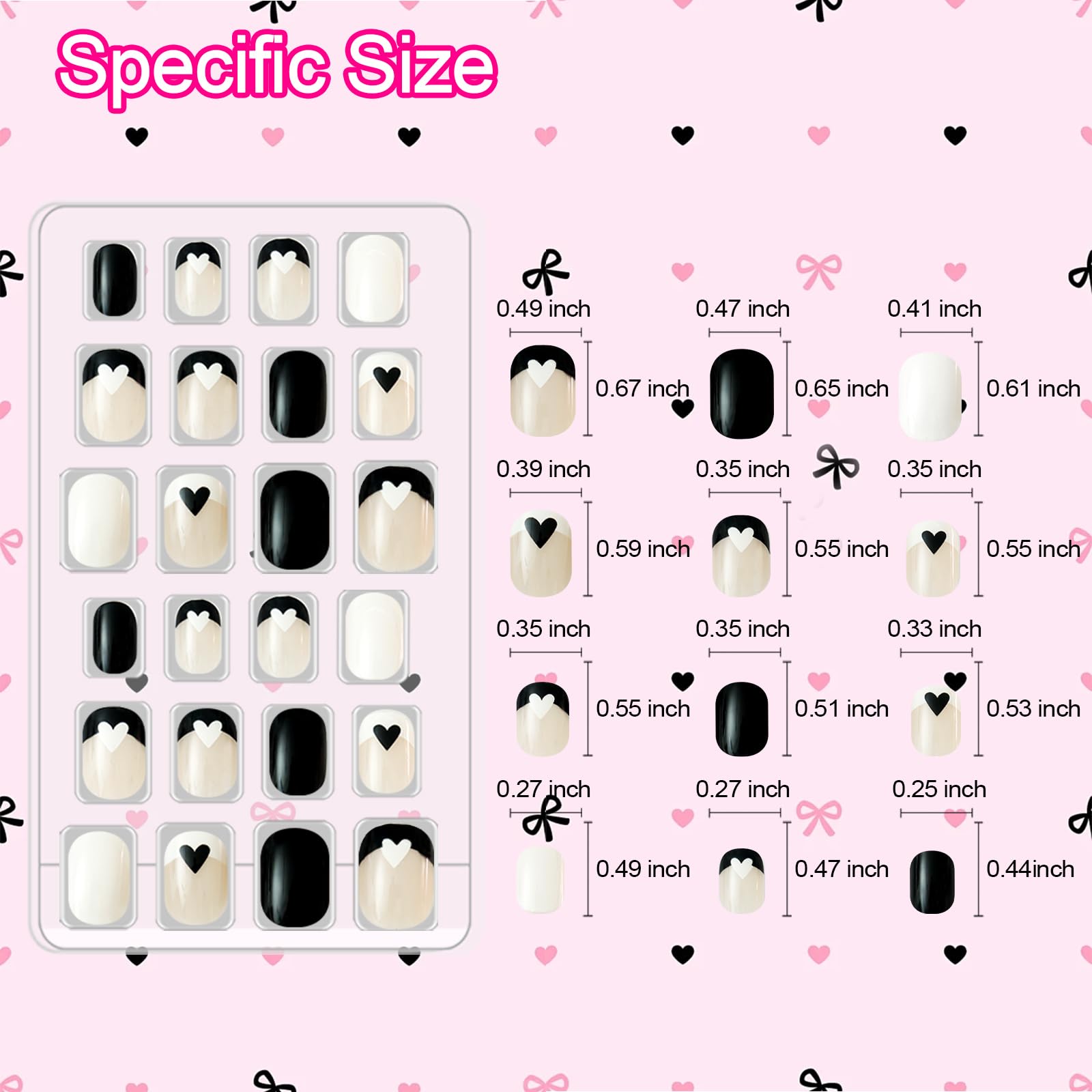 Allstarry nails 12-size range demonstrates versatile fits for little fingers.