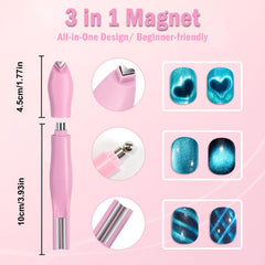 Allstarry Y-shaped guides aid precise cat-eye lines for salon-like nails.