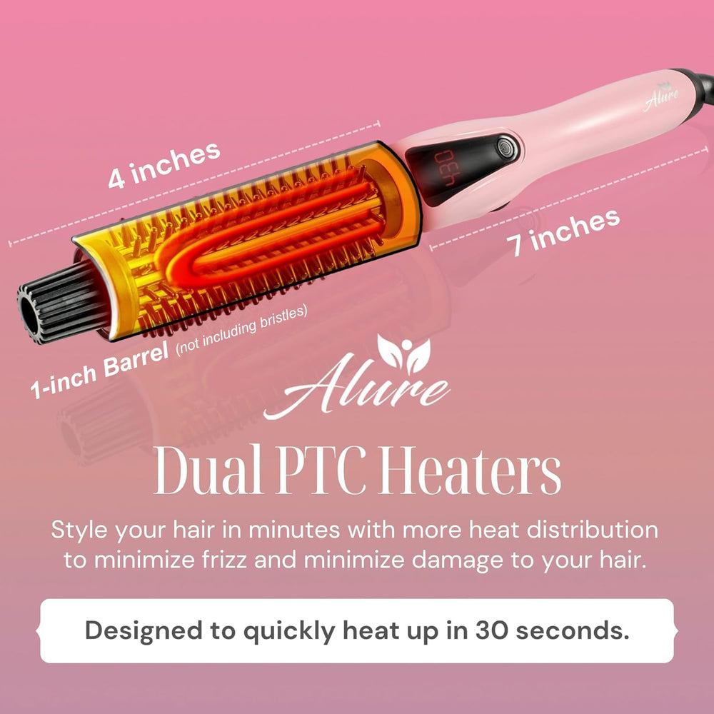 Alure heats up in 30 seconds for fast styling sessions.