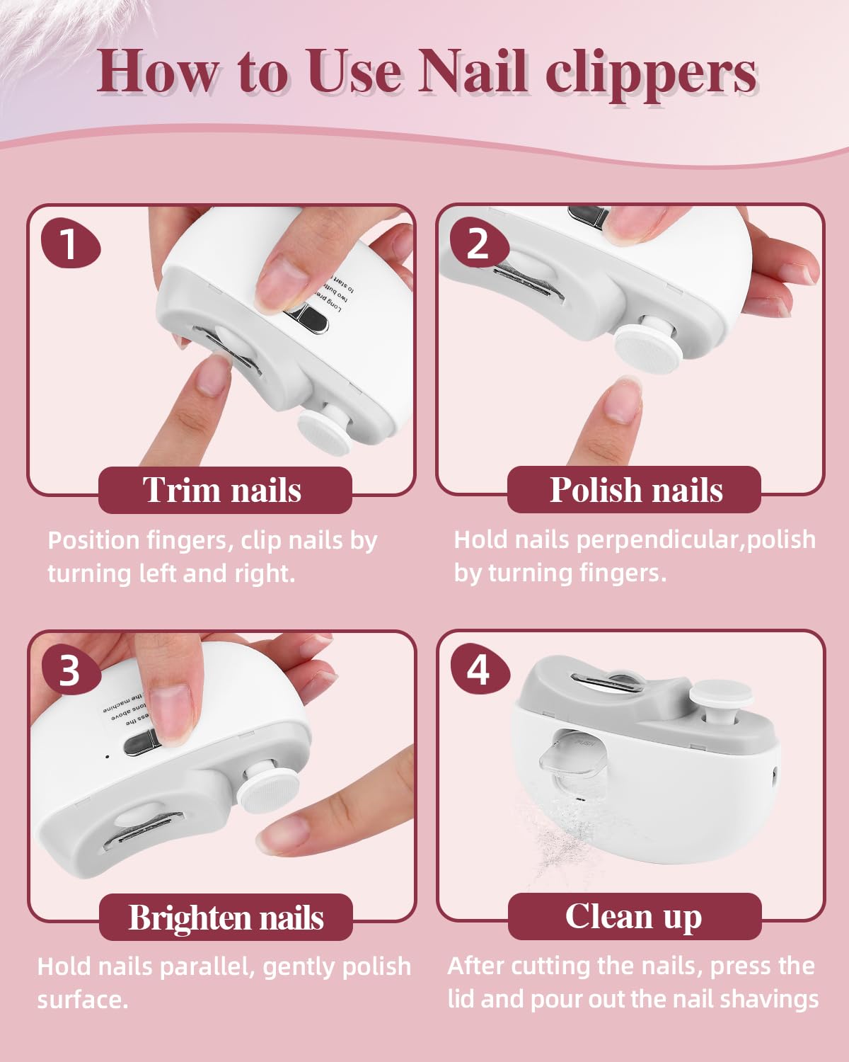 Allyplay USB rechargeable unit is ideal for travel and on-the-go care.