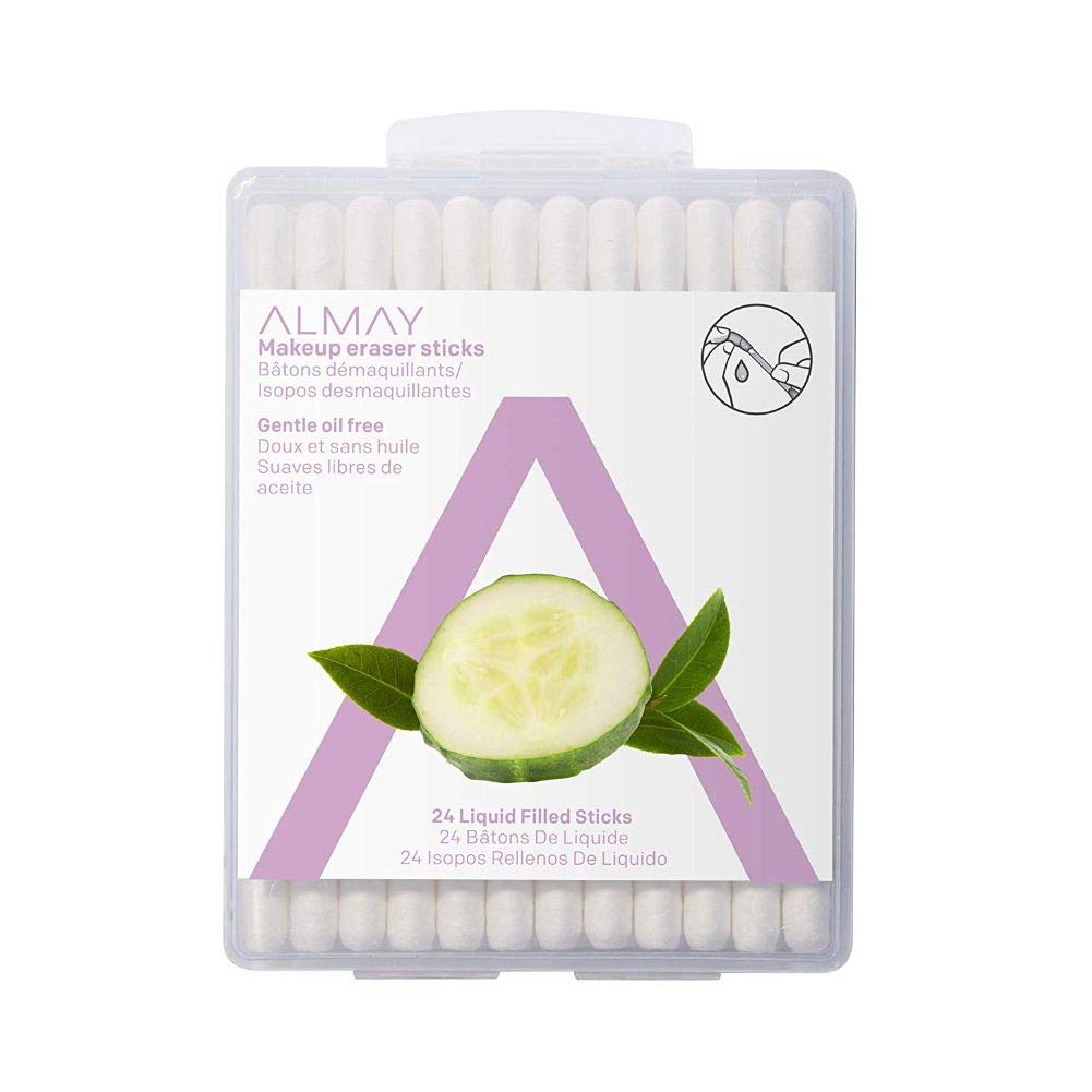 Almay Eye Makeup Remover Stick closeup highlighting gentle, oil-free cleansing action.