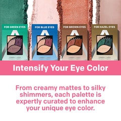 Almay Cream Shadows in palette provide rich color with crease-free comfort.
