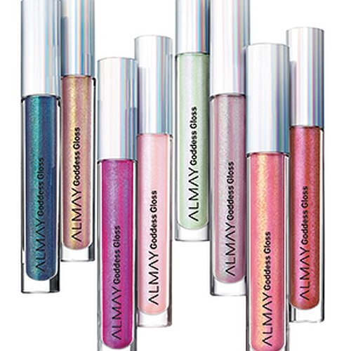 Almay Goddess Gloss flocked applicator closeup shows even color laydown