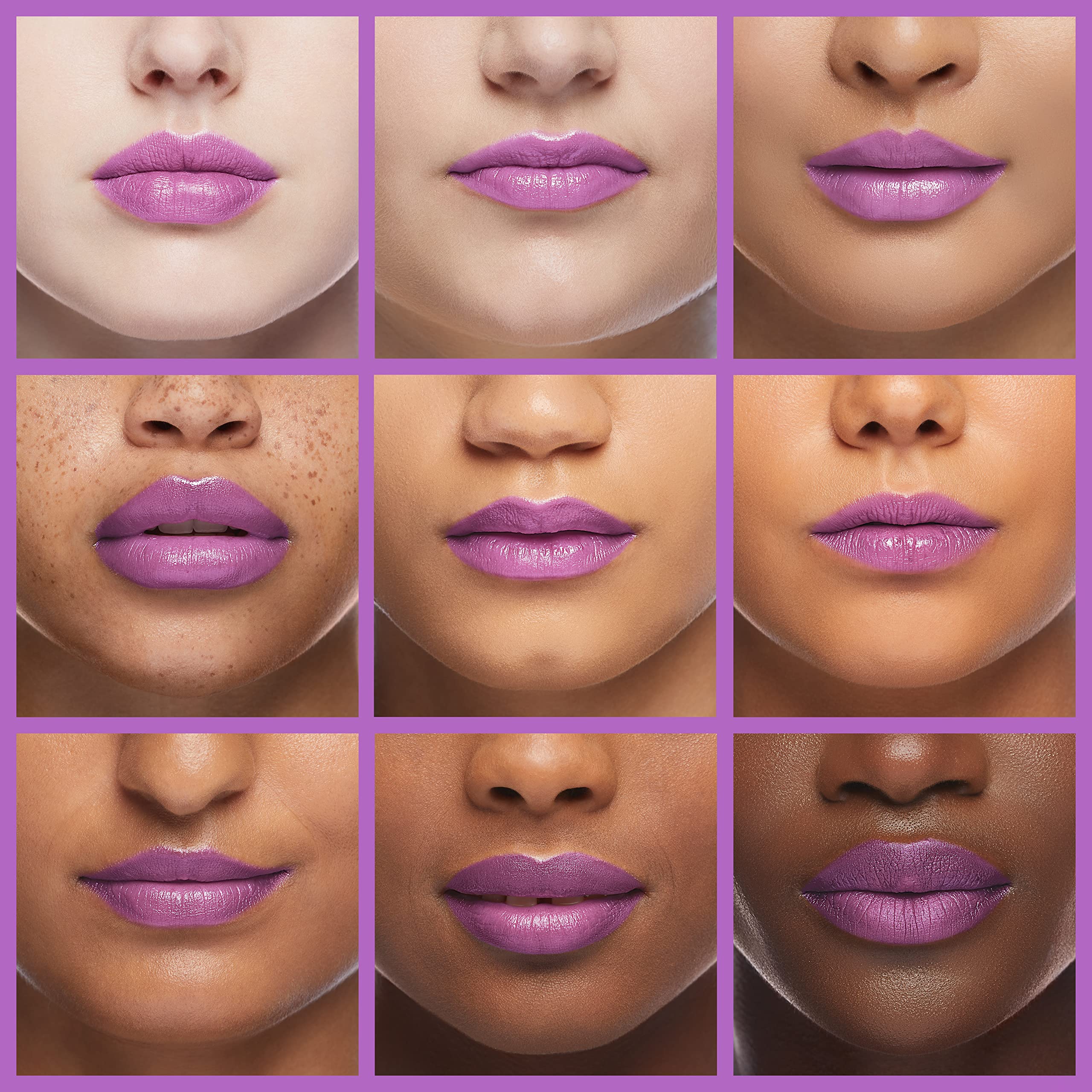 Almay Goddess Gloss high-shine closeup emphasizes a glossy lip texture
