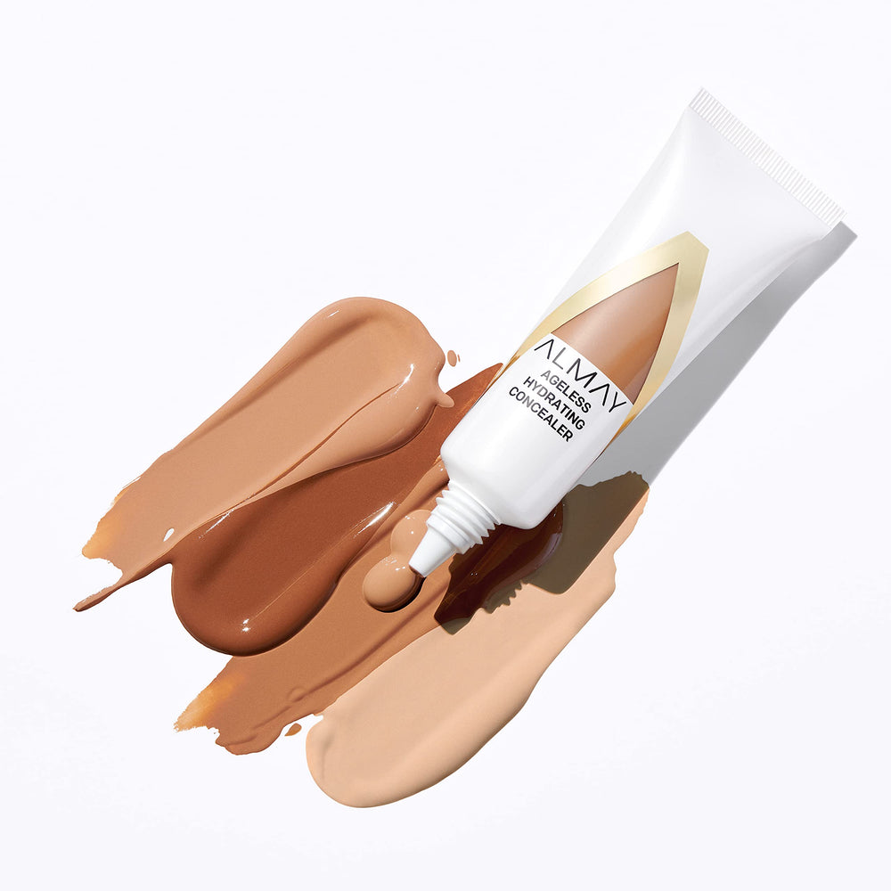 Almay concealer ingredient list emphasizes niacinamide and hyaluronic acid for even tone and hydration.