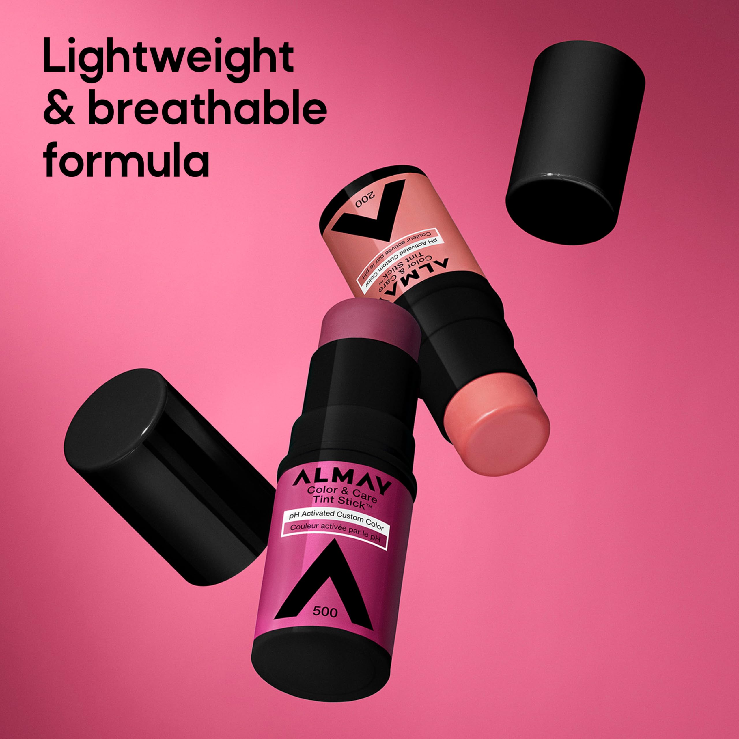 Almay Instant hydration visible on cheeks and lips with minimal effort.