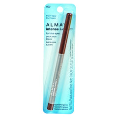 Almay Intense i-Color Eyeliner Brown Topaz pencil with built-in sharpener supports precise lines.