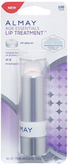 Almay Lip Treatment anti-aging core smooths lip texture.