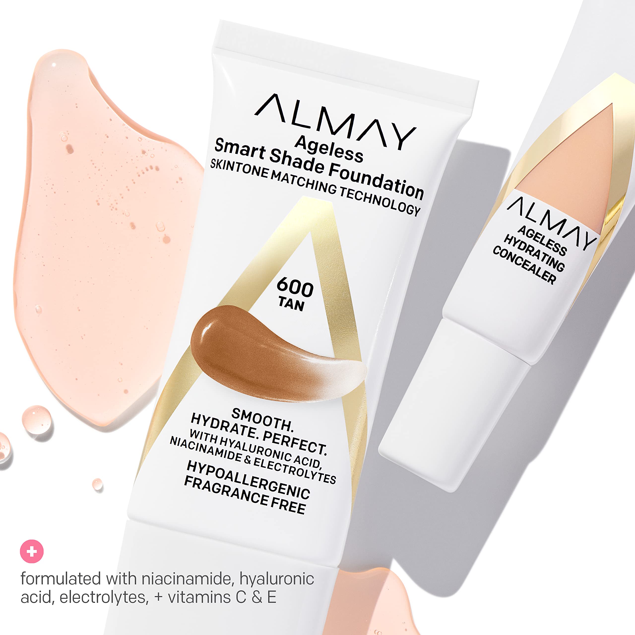 Almay packaging with recycled cap highlights sustainable materials and planet-friendly packaging.