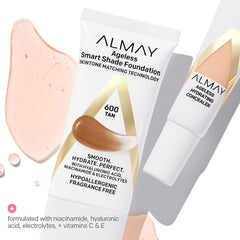Almay packaging with recycled cap highlights sustainable materials and planet-friendly packaging.
