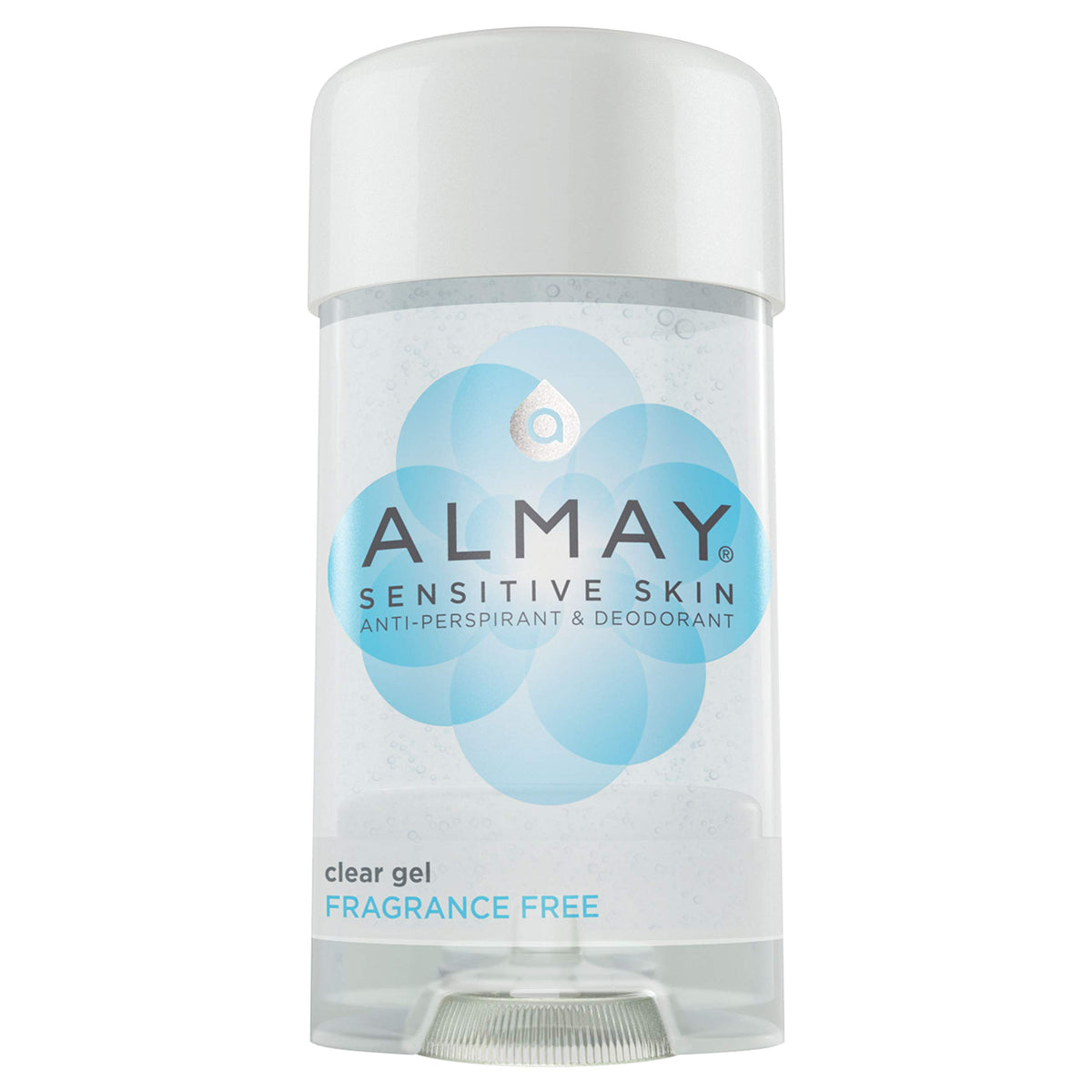 Almay sensitive skin clear gel deodorant pack6 provides all-day protection with smooth application.