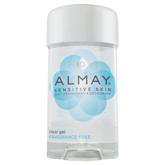 Almay sensitive skin clear gel deodorant pack6 provides all-day protection with smooth application.