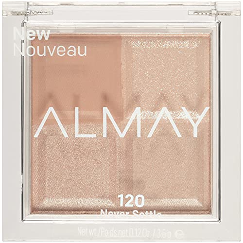 Almay Shadow Squad Never Settle compact open reveals four finishes for creative layering