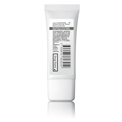 Almay Skintone-Matching Foundation swatch on skin showing seamless shade blend.