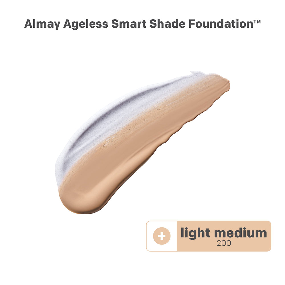 Almay Smart Shade Foundation swatch on skin demonstrates color matching transformation