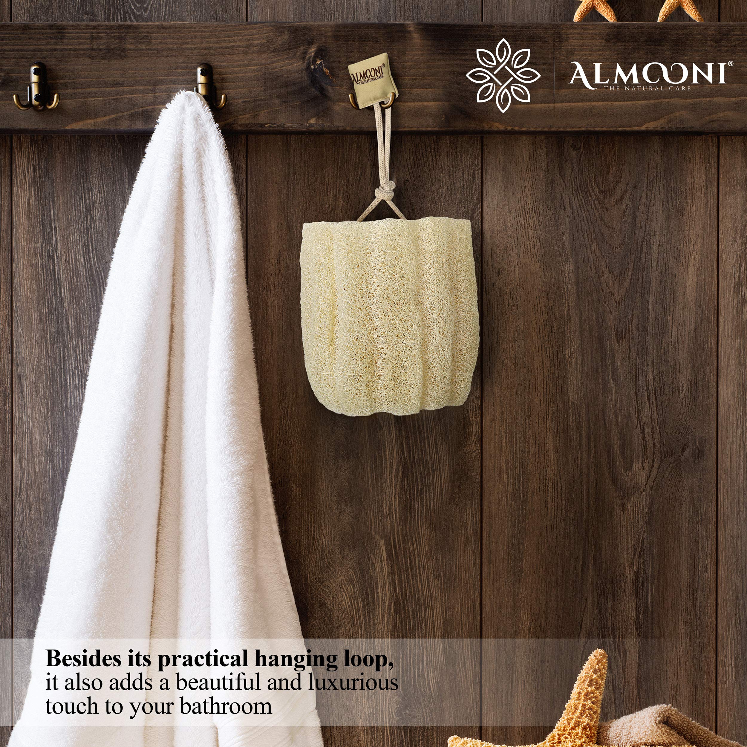 ALMOONI gift-pack shower sponges ideal for thoughtful spa gifts.