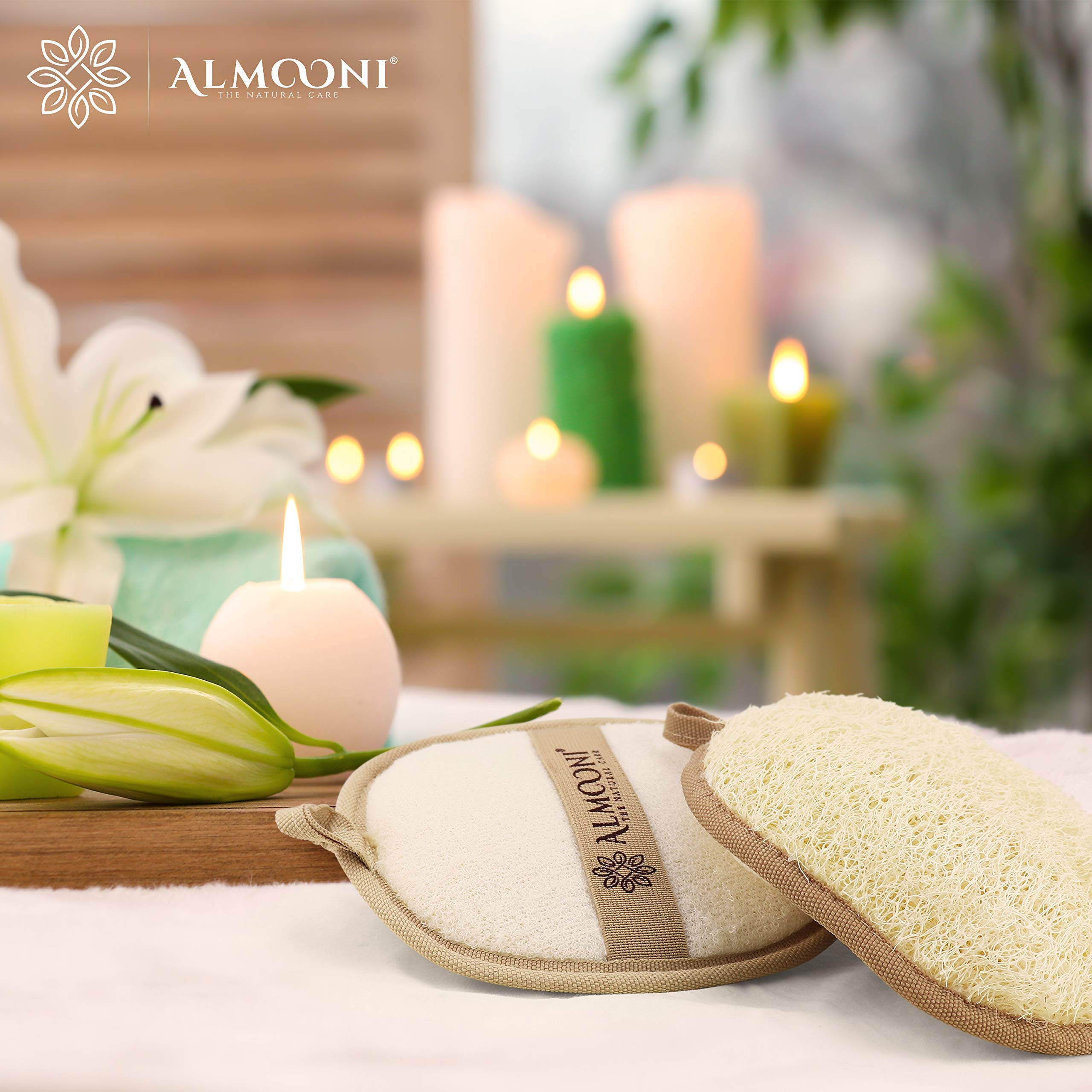 ALMOONI loofah gift-ready packaging ideal for gifting
