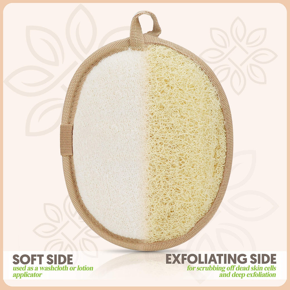 ALMOONI loofah sponge reverse terry cloth for oil and debris removal